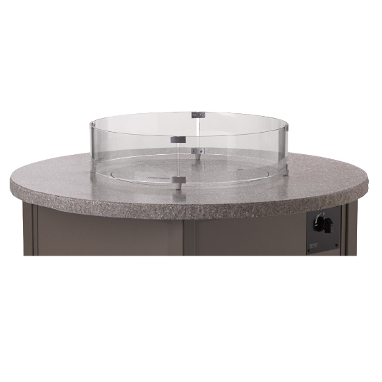 Telescope Casual Glass Surround for 48 Inch and 54 Inch Round Fire Tables - 4F00-GLS