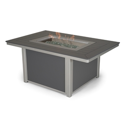 Telescope Casual 36 inch by 54 inch Rectangular Fire Pit Table - 4F10