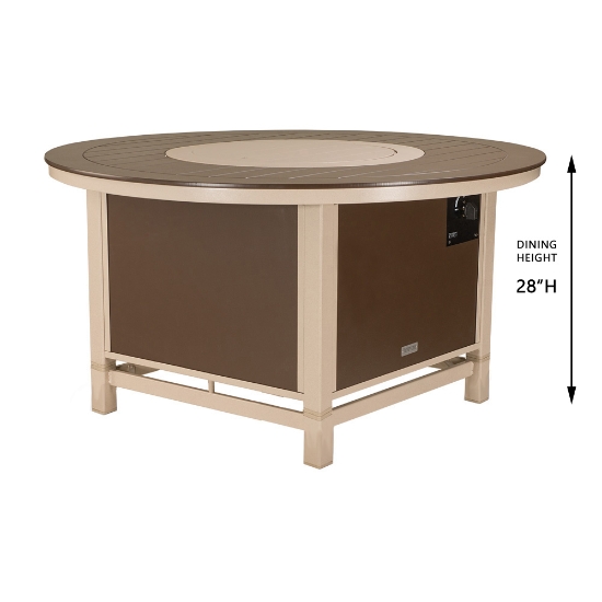 Telescope Casual Dining Fire Table with MGP Top