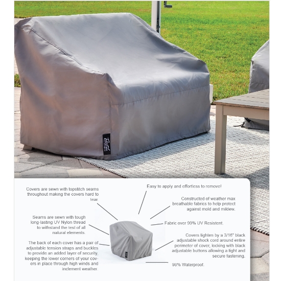 Left Loveseat Sectional Furniture Cover - LEFT-CVR