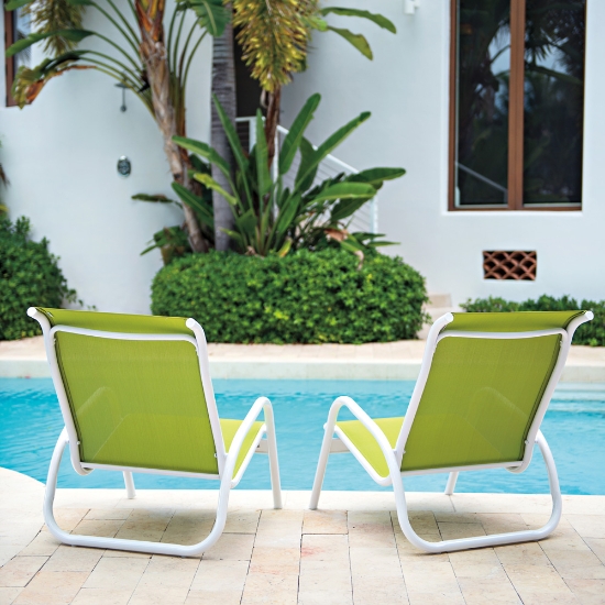 Telescope Casual Gardenella Sling Poolside Chairs