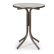 30" Round Bar Table with Glass Top