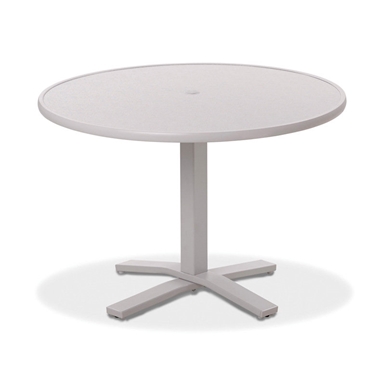 Telescope Casual Hammered MGP 42" Round Dining Table with Pedestal Base - 28.5"H - T900-2X20
