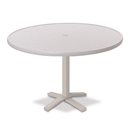 Telescope Casual Hammered MGP 42" Round Balcony Height Table with Pedestal Base - 36.5"H - T900-3X20