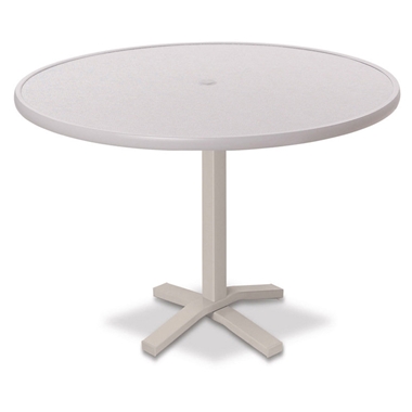 Telescope Casual Hammered MGP 42" Round Bar Height Table with Pedestal Base - 40.5"H - T900-4X20