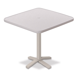 Telescope Casual Hammered MGP 36" Square Bar Height Table with Pedestal Base - 40.5"H - T930-4X20