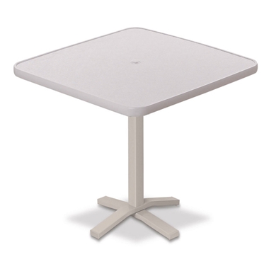 Telescope Casual Hammered MGP 36" Square Bar Height Table with Pedestal Base - 40.5"H - T930-4X20