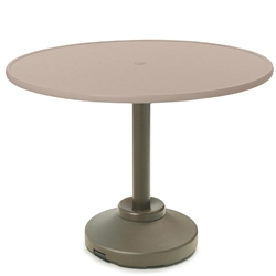 Telescope Casual 48" Round Hammered MGP Balcony Table with Weighted Pedestal Base - T970-3P20
