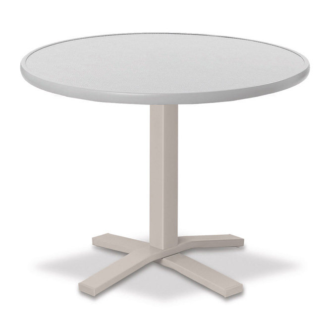 Telescope Casual Hammered MGP 30" Round Balcony Height Table with Pedestal Base - 36.5"H - T980-3X20