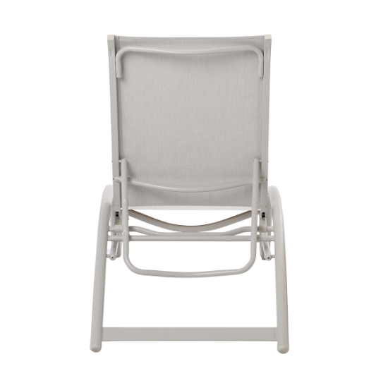 Helios Aluminum Contract Sling Stacking Chaise - 70D0
