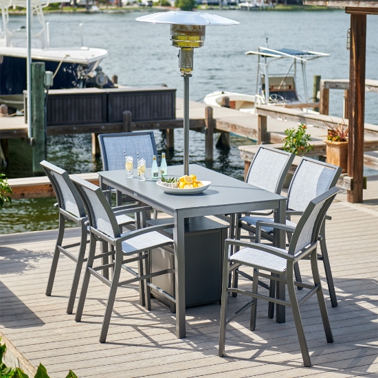 Kendall Balcony Height Stacking Cafe Chair - 9K80