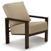 Larssen Cushion Lounge Chair and Fire Table Set - TC-LARSSEN-SET1