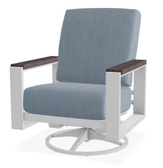 Telescope Casual Larssen Cushion Swivel Rocker Lounge Chair with Polymer Arm Accents - Q030