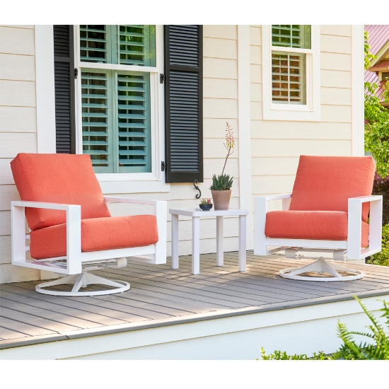 Telescope Casual Larssen Cushion Swivel Rocker Lounge Chair Set - TC-LARSSEN-SET5