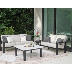 Telescope Casual Larssen Sofa and Loveseat Modern Patio Set - TC-LARSSEN-SET7