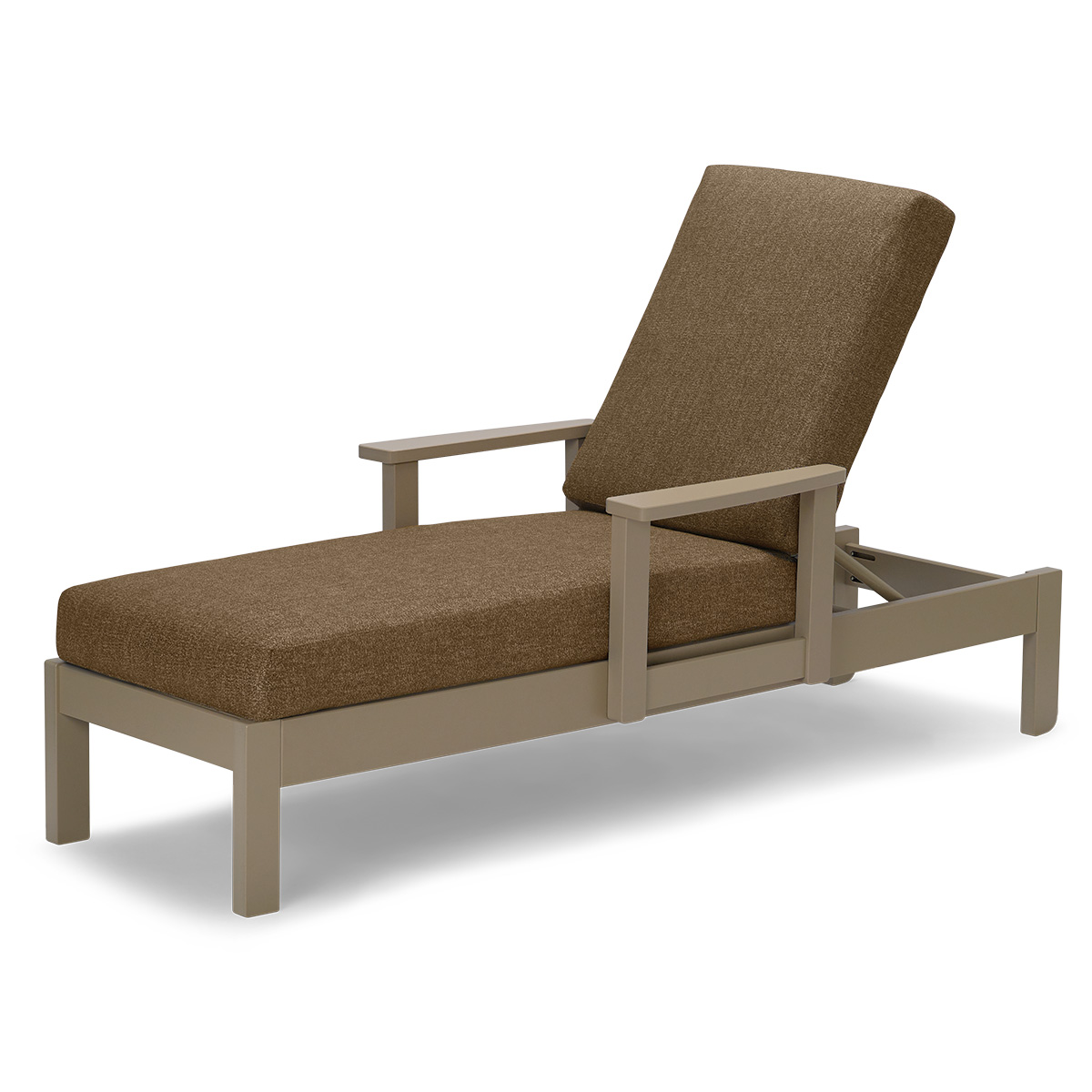 Telescope Casual Leeward Cushion Chaise Lounge with Arms
