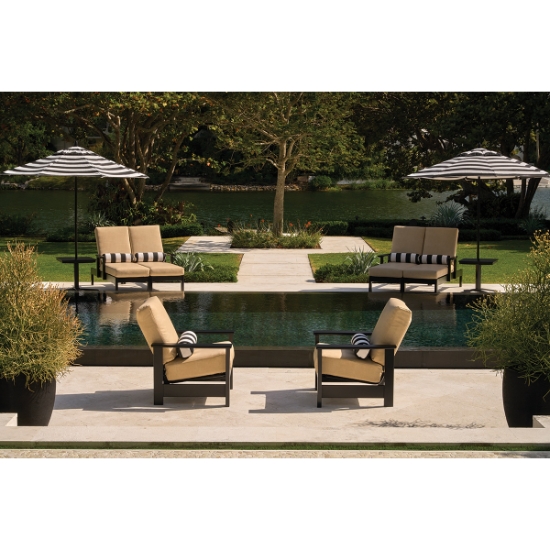Telescope Casual Leeward Cushion Lounge Chair patio set