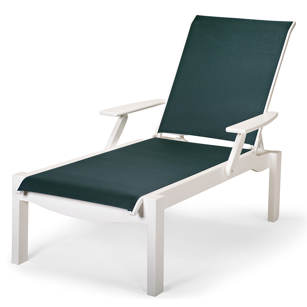 Telescope Casual Leeward Sling Chaise with Arms