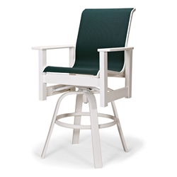 Leeward MGP Sling Counter Height Swivel Arm Chair 