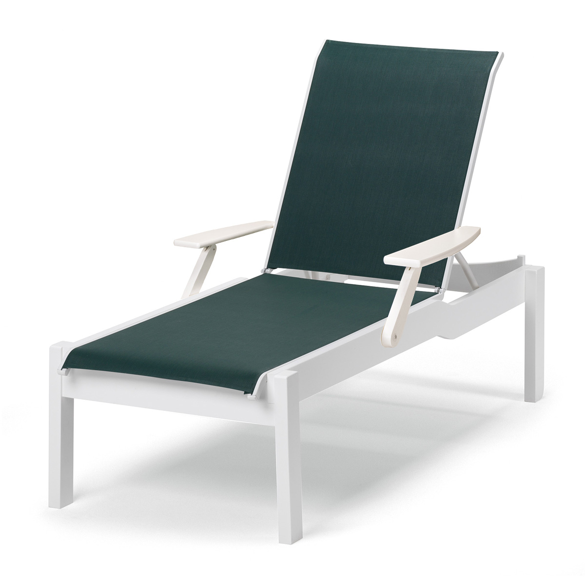 Telescope Casual Leeward Long Frame Chaise with Arms