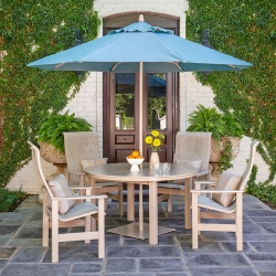 Telescope Casual Leeward Sling Marine Grade Polymer Dining Set - TC-LEEWARD-SET16