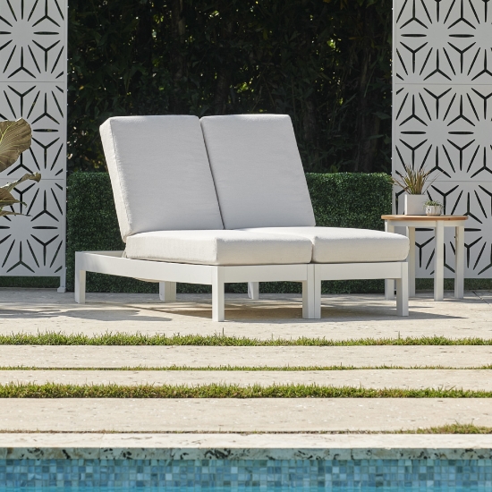 Telescope Casual Leeward Cushion Double Chaise Set - TC-LEEWARD-SET25