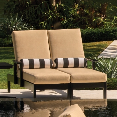 Telescope Casual Leeward Dual Chaise with Arms Set - TC-LEEWARD-SET32
