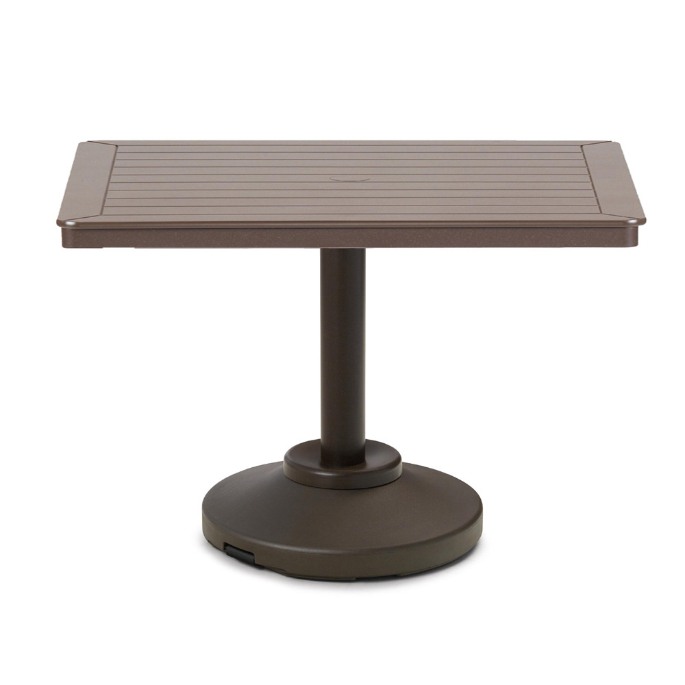 Telescope Casual 36" Square MGP Dining Table with Weighted Pedestal Base - T110-2P20