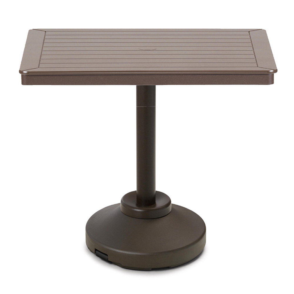 Telescope Casual 36" Square MGP Balcony Table with Weighted Pedestal Base - T110-3P20