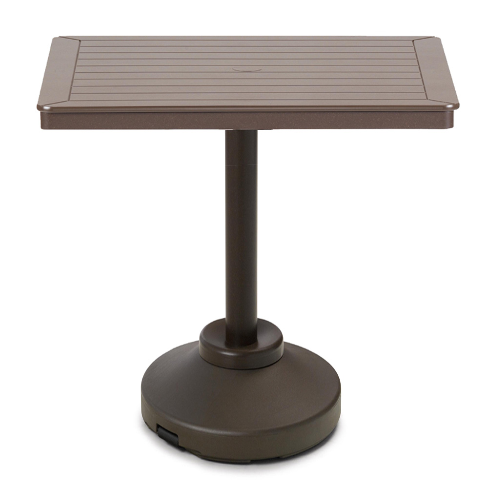 Telescope Casual 36" Square MGP Bar Table with Weighted Pedestal Base - T110-4P20