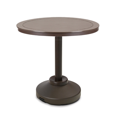 Telescope Casual 42" Round MGP Balcony Table with Weighted Pedestal Base - T120-3P20