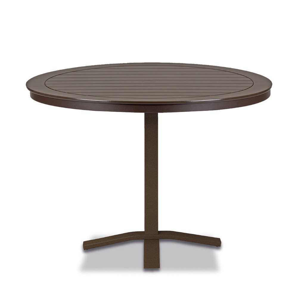 Telescope Casual Marine Grade Polymer 42" Round Balcony Height Table with Pedestal Base - T120-3X20