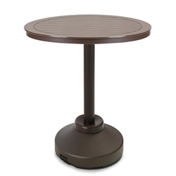 Telescope Casual 42" Round MGP Bar Table with Weighted Pedestal Base - T120-4P20