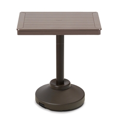 Telescope Casual 32" Square MGP Balcony Table with Weighted Pedestal Base - T150-3P20