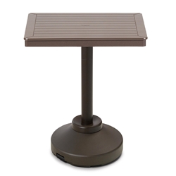 Telescope Casual 32" Square MGP Bar Table with Weighted Pedestal Base - T150-4P20