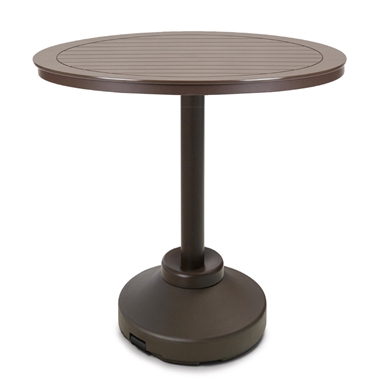 Telescope Casual 48" Round MGP Bar Table with Weighted Pedestal Base - TM80-4P50