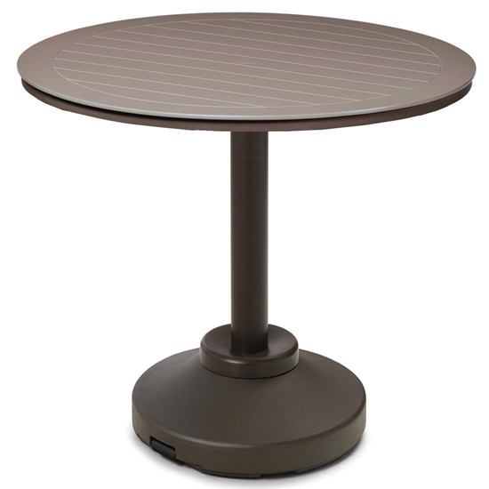 Telescope Casual 54" Round MGP Bar Table with Weighted Pedestal Base - TP20-4P50