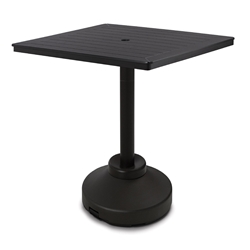 Telescope Casual 42" Square MGP Bar Table with Weighted Pedestal Base - TP90-4P20