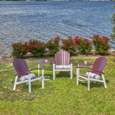 Telescope Casual Newport MGP Set of 3 Adirondack  Chair Set - TC-NEWPORT-SET6