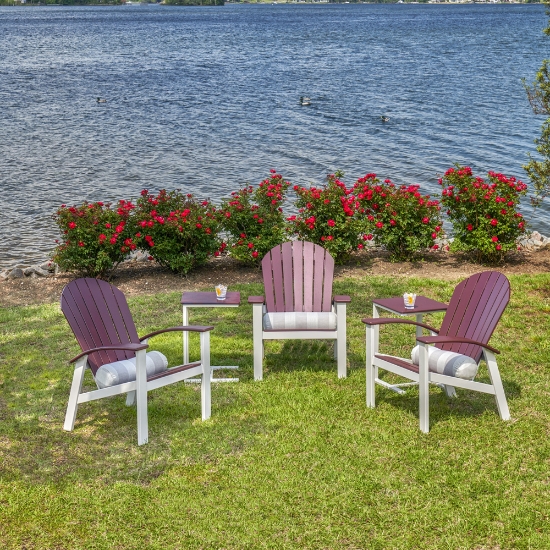 Telescope Casual Newport MGP Set of 3 Adirondack  Chair Set - TC-NEWPORT-SET6