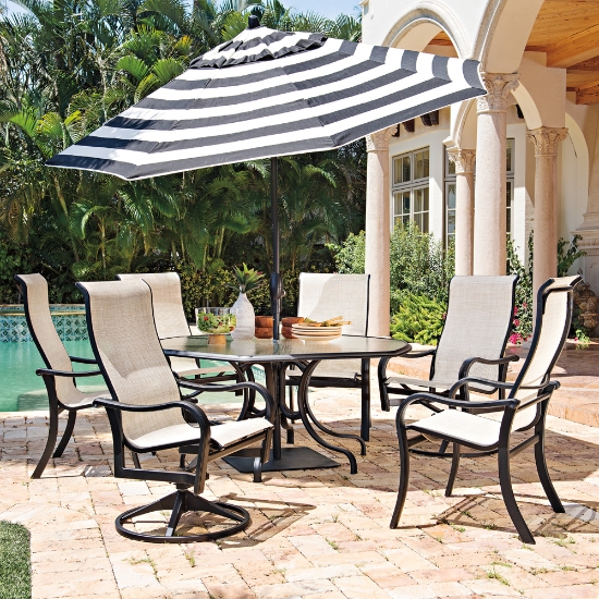 24" Square Steel Flat Patio Umbrella Base - 12000