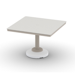Telescope Casual Origins 42" Square Dining Table with 80 lb Pedestal Base - CP40-2P20