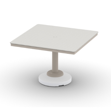 Telescope Casual Origins 42" Square Dining Table with 80 lb Pedestal Base - CP40-2P20