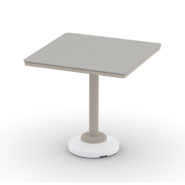 Telescope Casual Origins 42" Square Balcony Table with 80 lb Pedestal Base - CP40-3P20