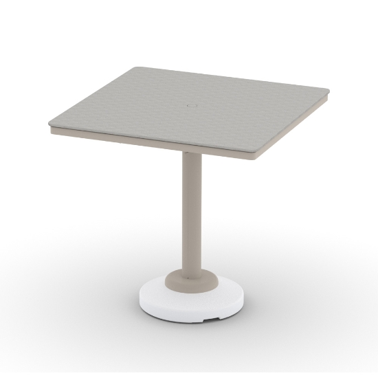 Telescope Casual Origins 42" Square Balcony Table with 80 lb Pedestal Base - CP40-3P20