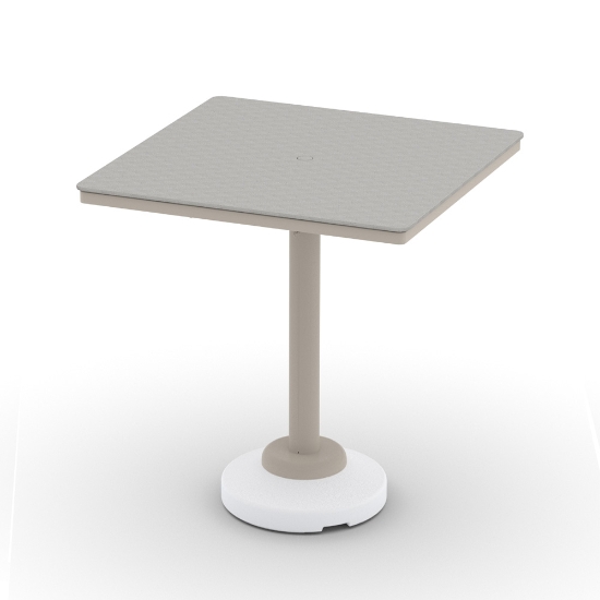Telescope Casual Origins 42" Square Bar Table with 80 lb Pedestal Base - CP40-4P20