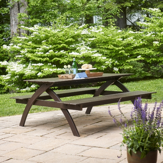 Plymouth Bay Picnic Table kona color option