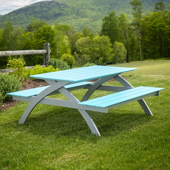 Telescope casual aluminum picnic table with MGP seats