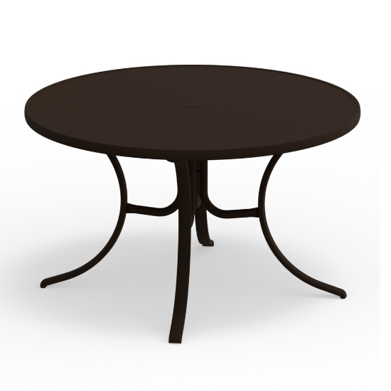 48" Round Value Hammered Dining Table with Kona Frame and Kona MGP Top