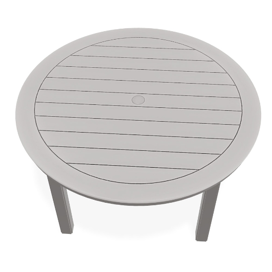 MGP 54" Round Dining Table in Warm Grey